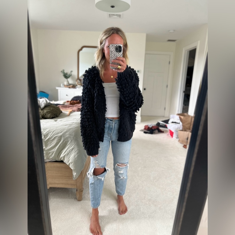 Universal Thread Loop Knit Sweater Jacket - image 1